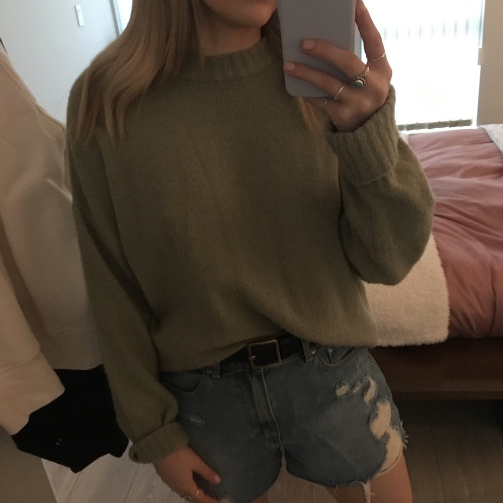 Green sweater